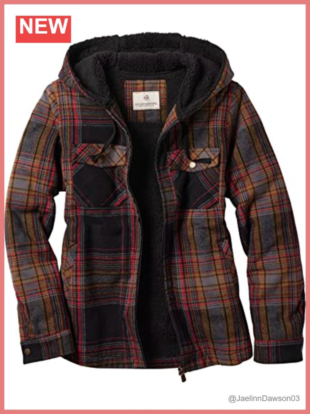Hooded Shacket Berber Lined Shirt Jacket Quilted